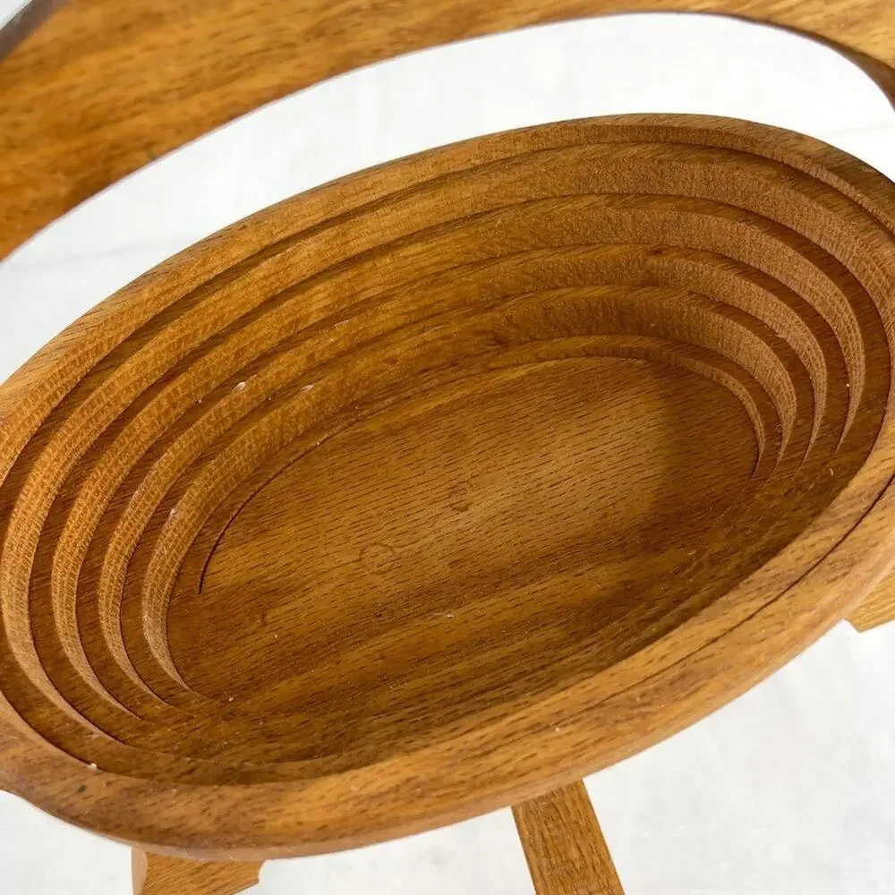 Vintage H. Gerein Collapsible Wooden Butterfly Fruit Bowl
